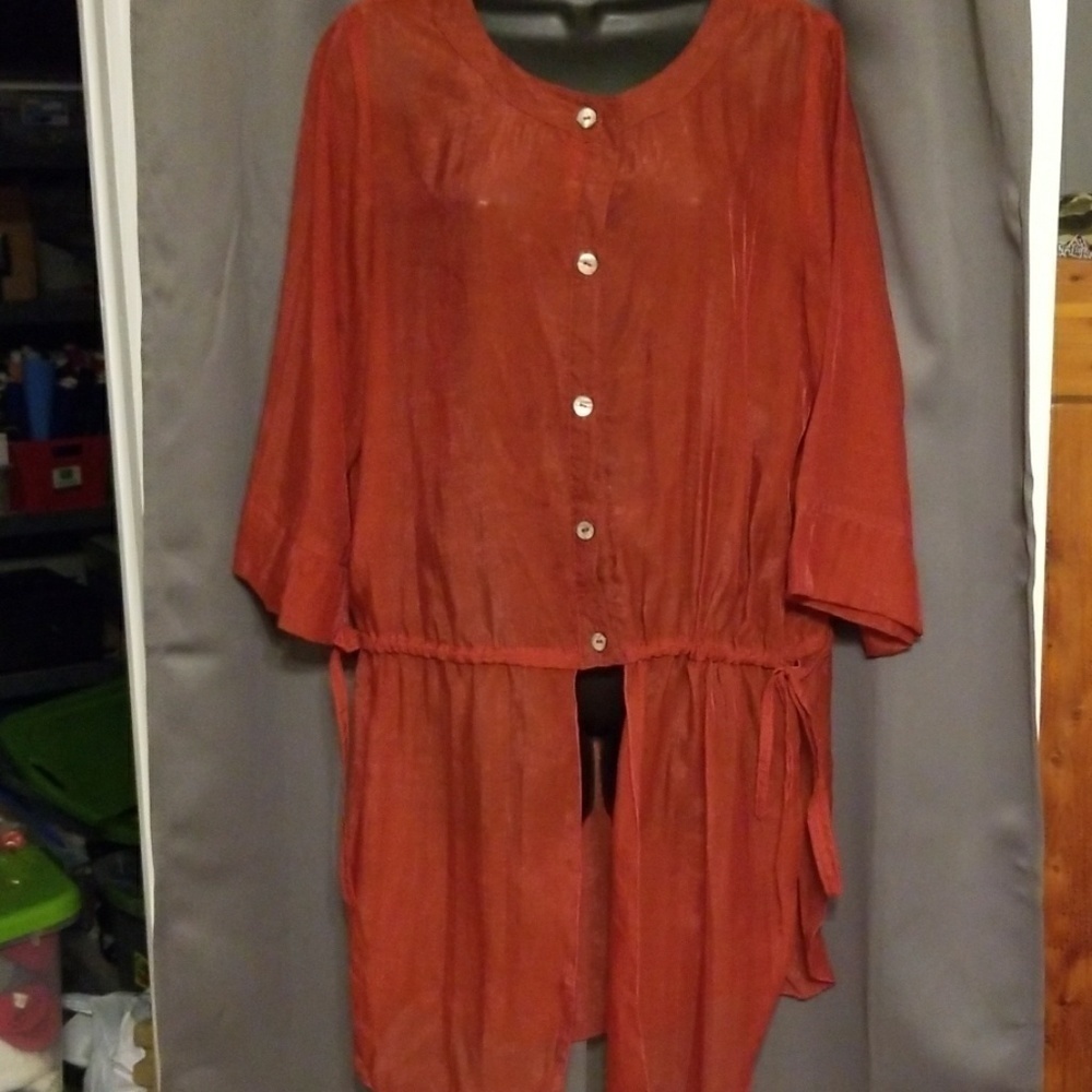 Connie's Moon Light‎ sheer tunic size see descrip.